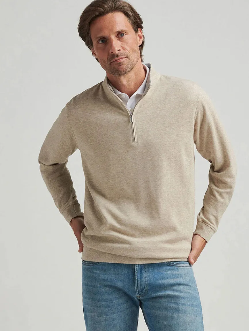 Peter Millar Crown Comfort Pullover in Stone