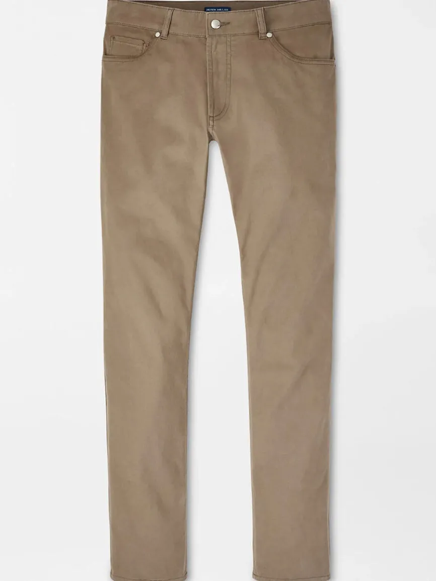 Peter Millar Delvin Twill Five-Pocket Pant in Rye