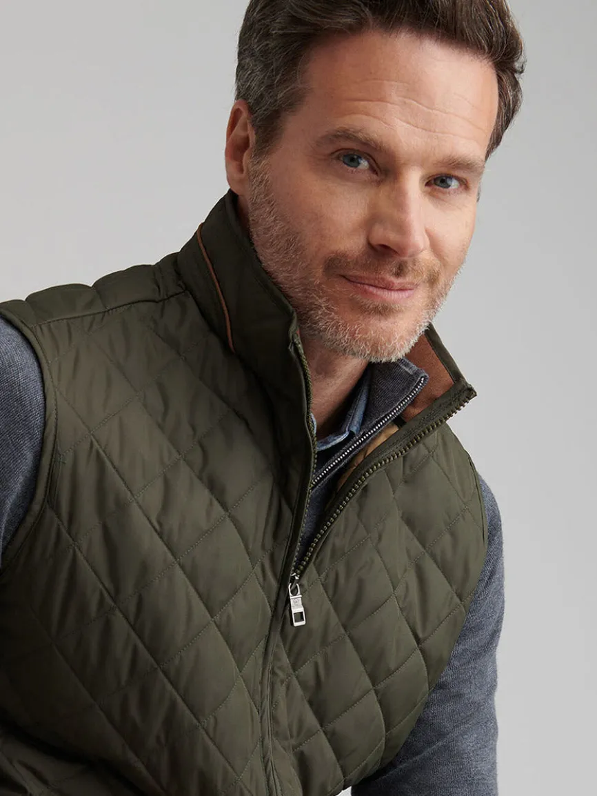 Peter Millar Essex Vest in Dark Olive