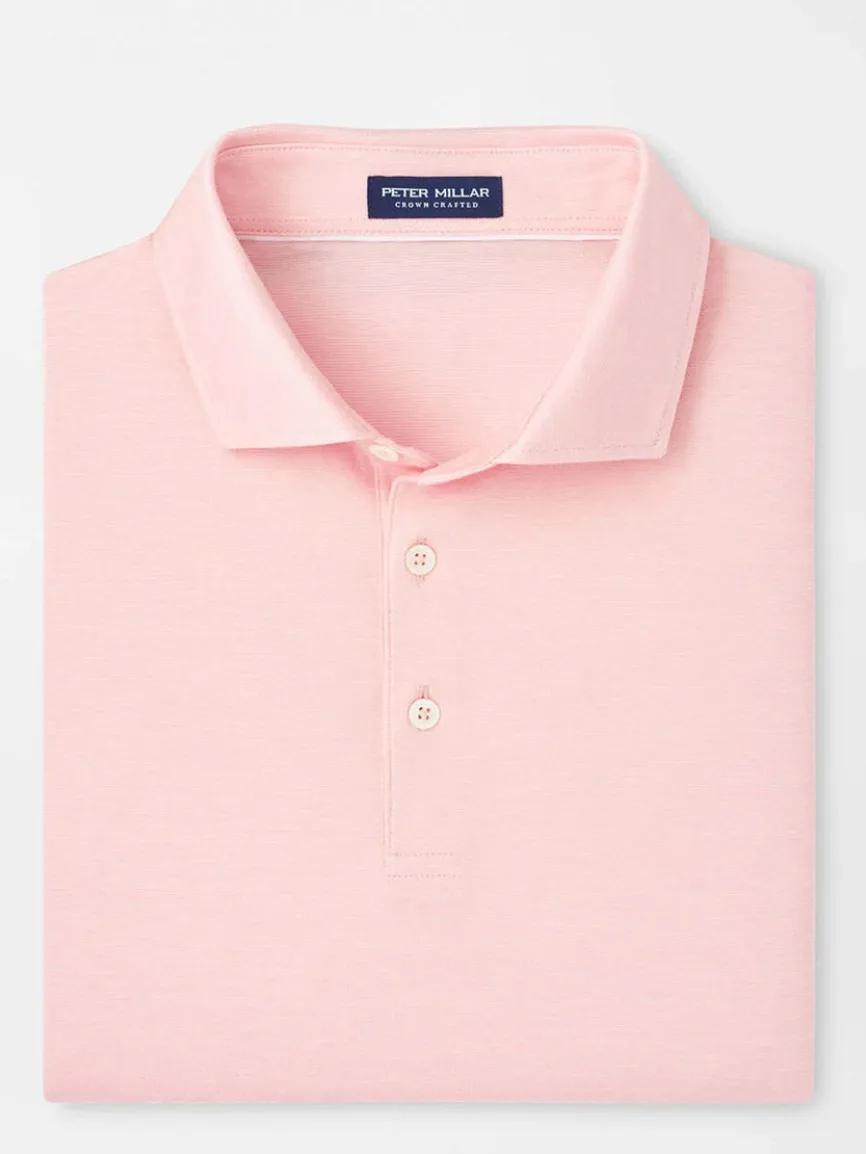 Peter Millar Excursionist Flex Polo in Pink Crepe