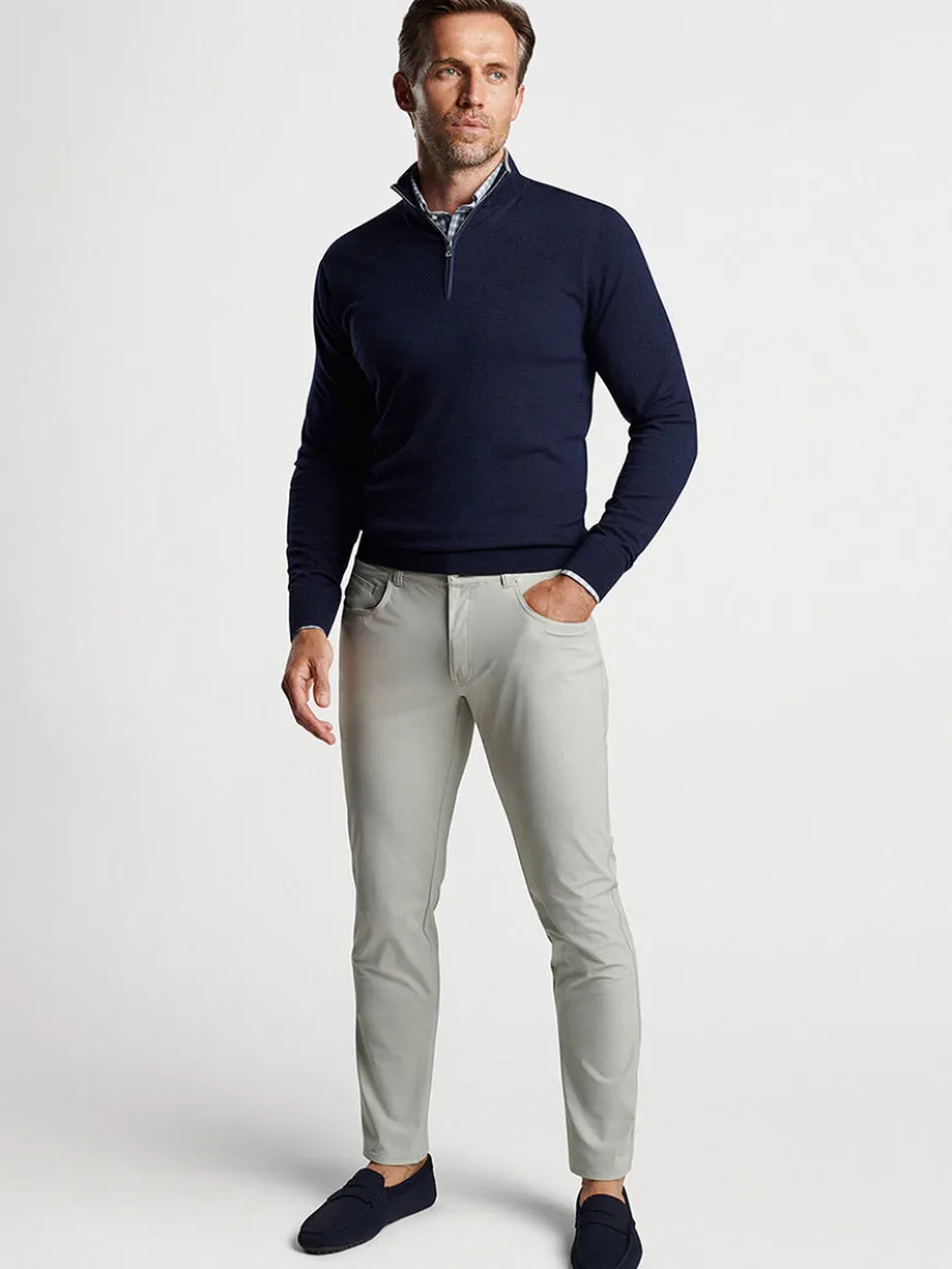 Peter Millar Excursionist Flex Quarter-Zip in Navy