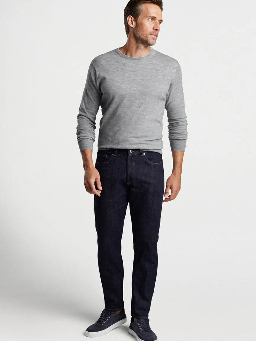 Peter Millar Excursionist Flex Crew in Gale Grey