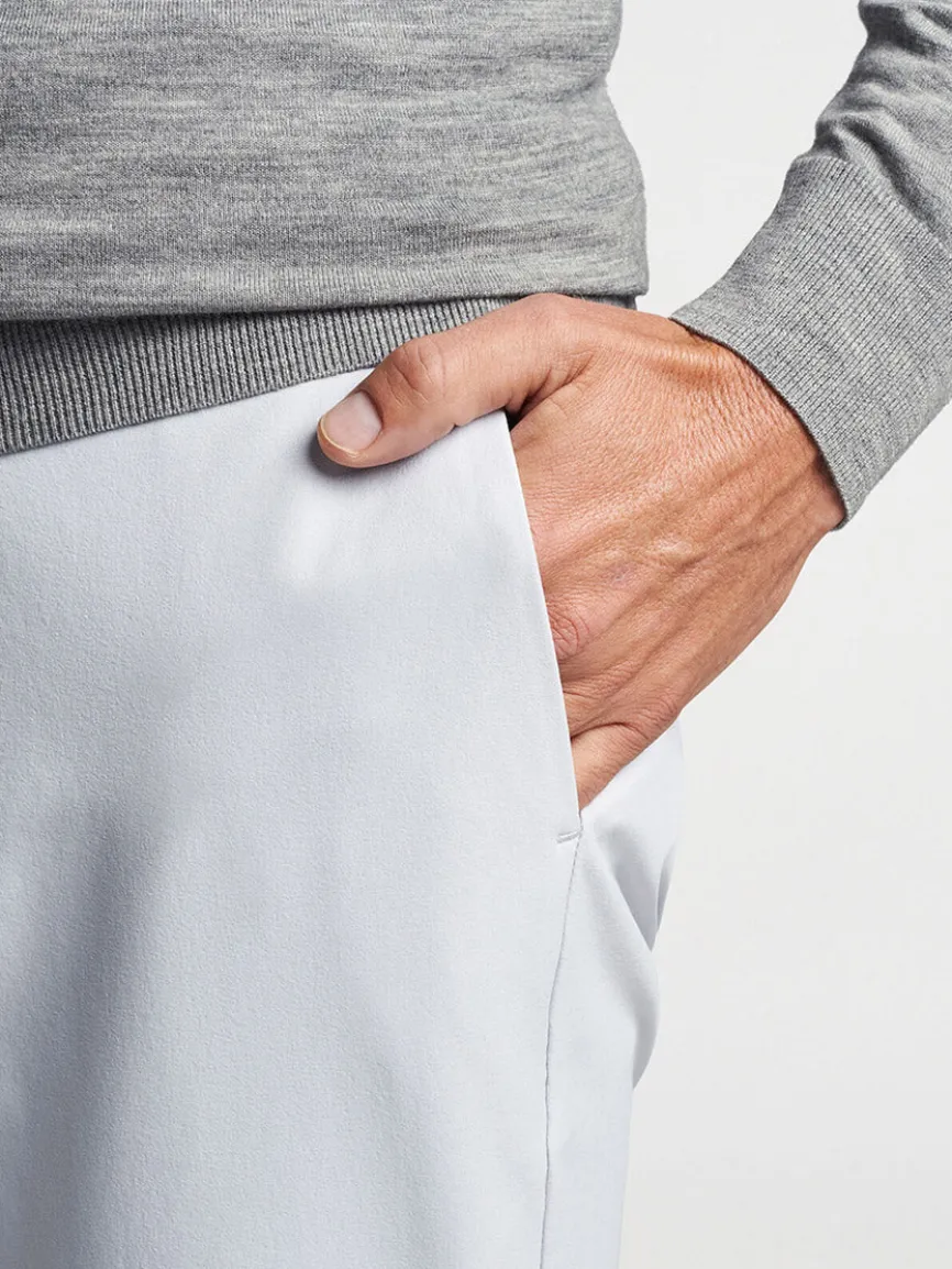 Peter Millar Excursionist Flex Quarter-Zip in Gale Grey