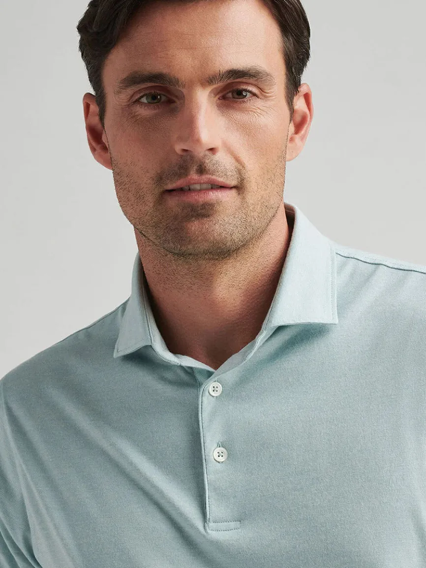 Peter Millar Excursionist Flex Polo in Blue Spruce