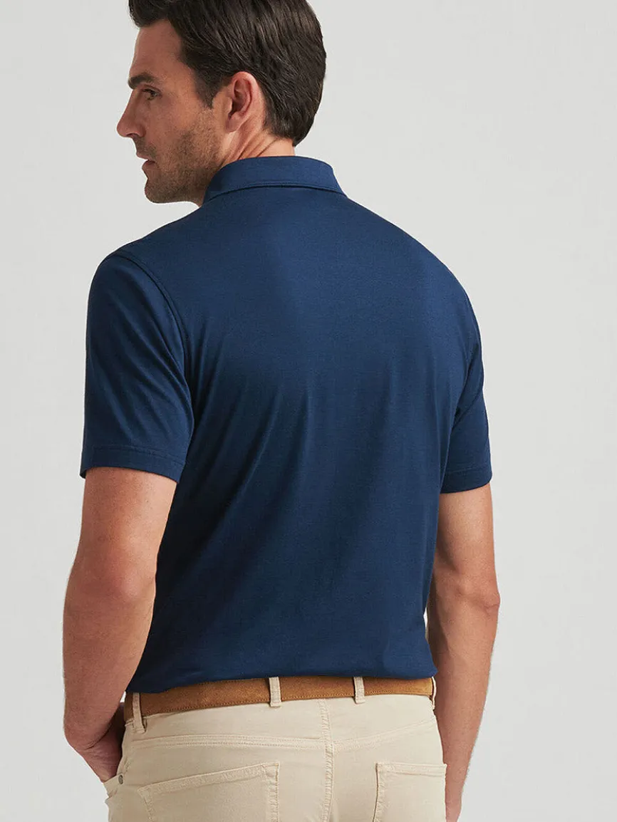 Peter Millar Excursionist Flex Polo in Atlantic Blue