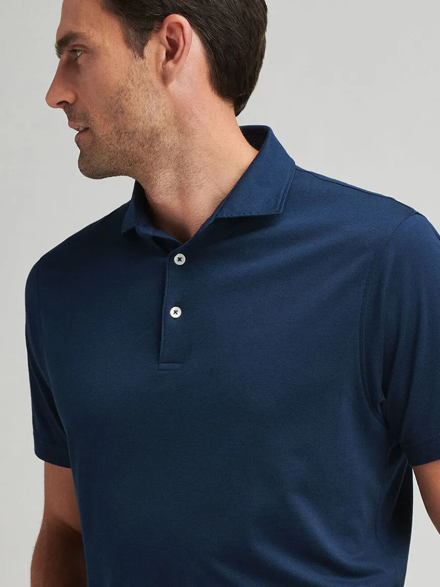 Peter Millar Excursionist Flex Polo in Atlantic Blue