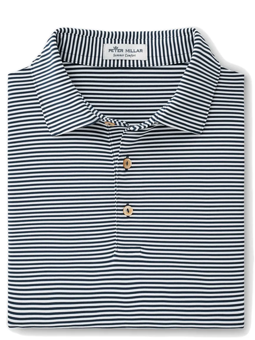 Peter Millar Hales Performance Jersey Polo in Navy