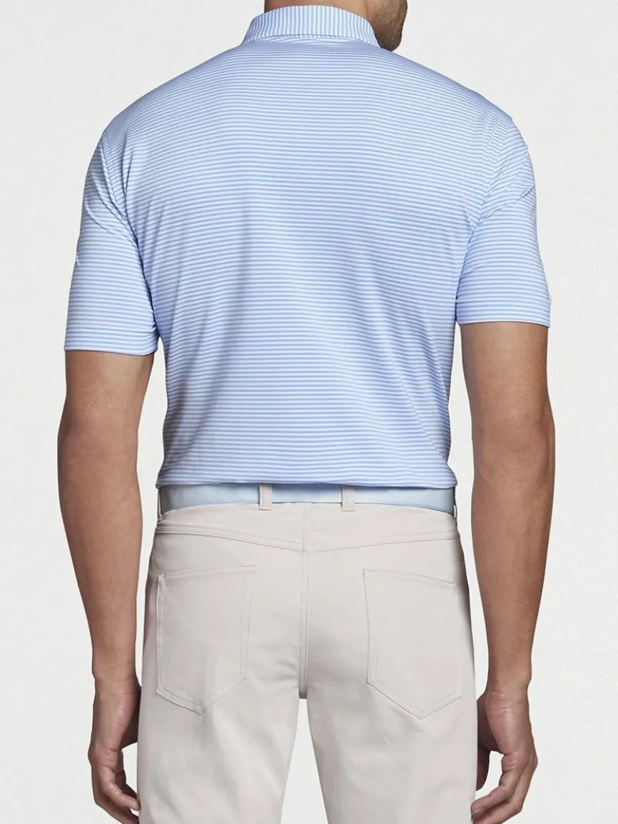 Peter Millar Hales Performance Jersey Polo in Cottage Blue