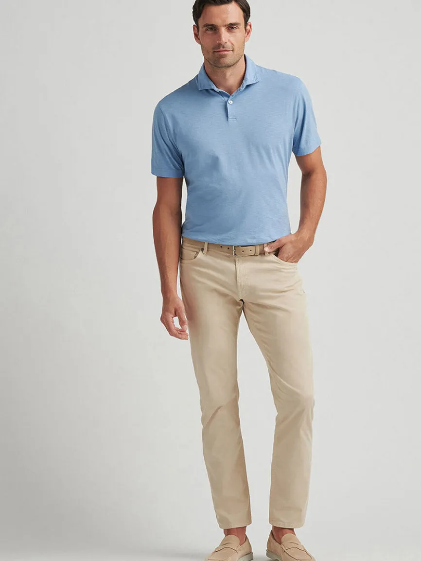 Peter Millar Journeyman Short Sleeve Polo in Angelite