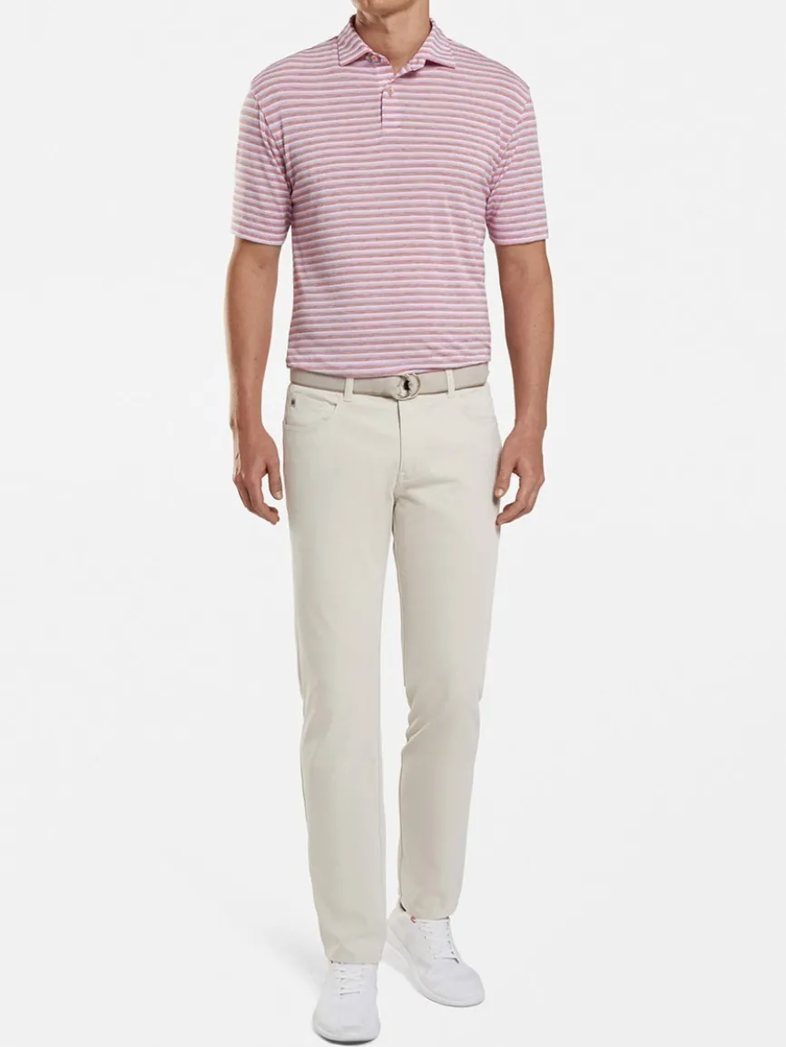 Peter Millar Performance Five-Pocket Pant in Stone