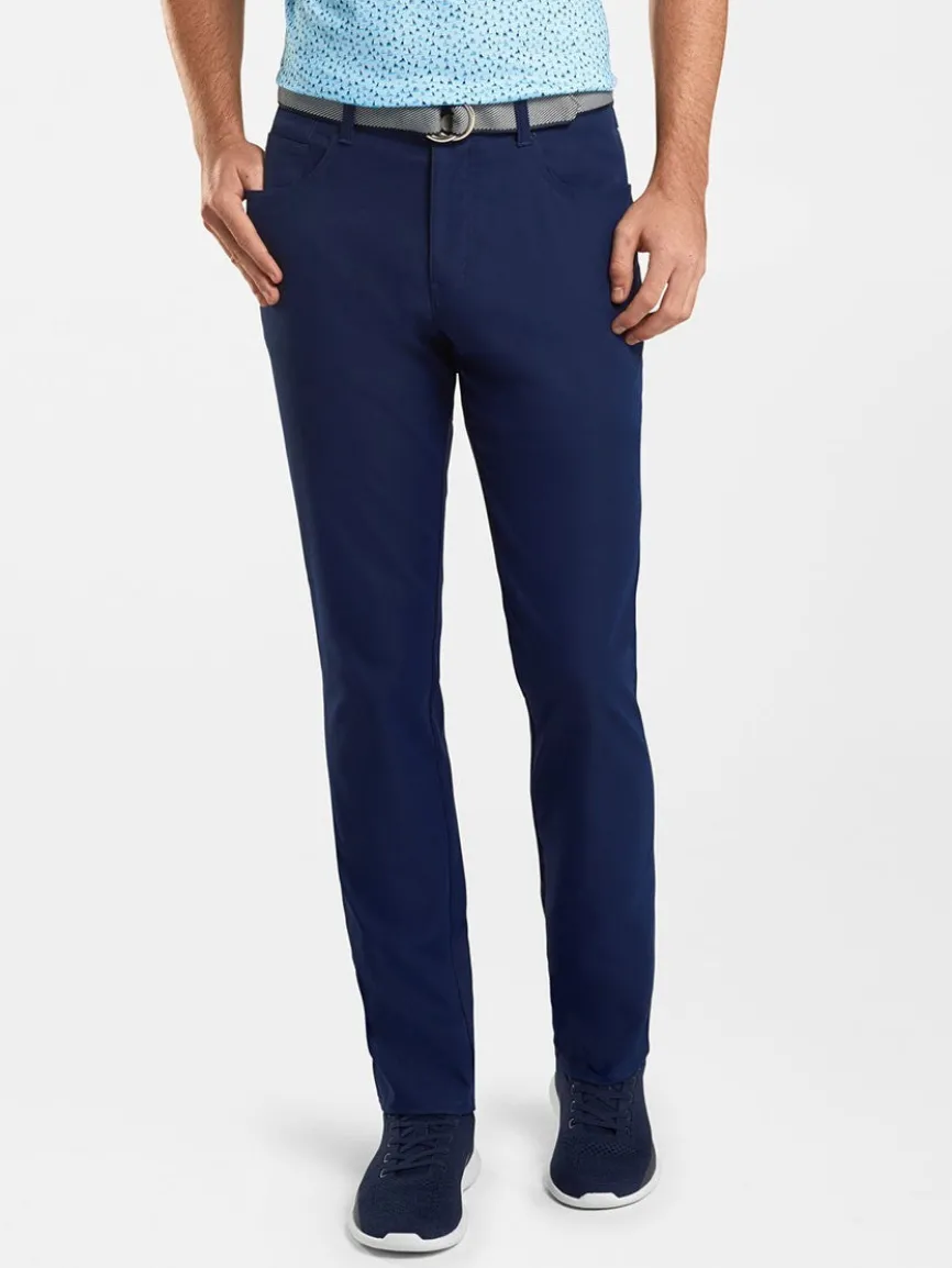 Peter Millar Performance Five-Pocket Pant in Navy