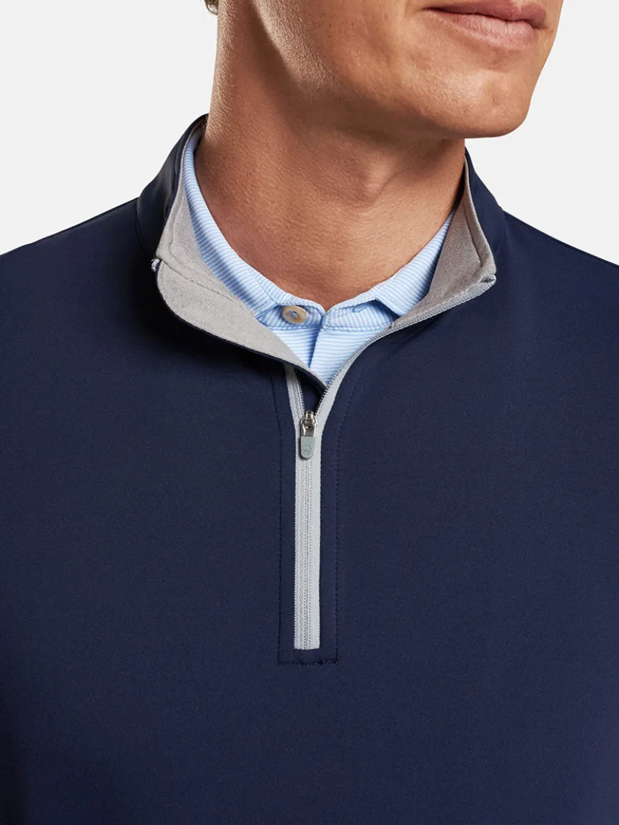 Peter Millar Perth Performance Quarter-Zip in Navy