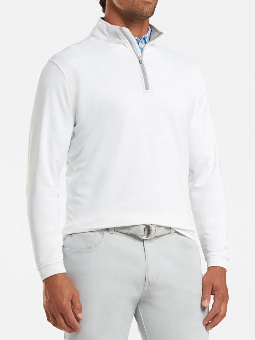 Peter Millar Perth Performance Quarter-Zip in White
