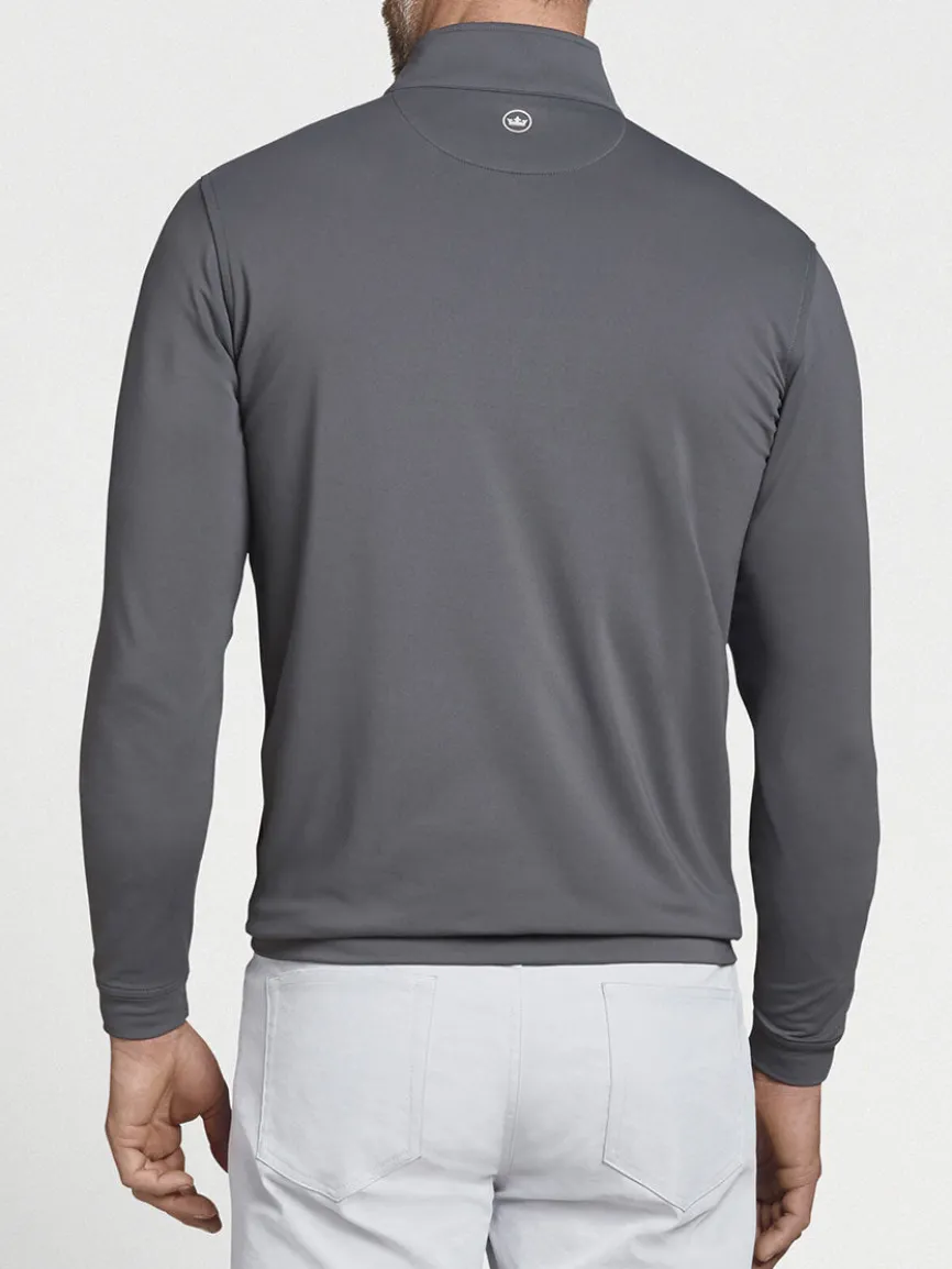 Peter Millar Perth Performance Quarter-Zip in Iron
