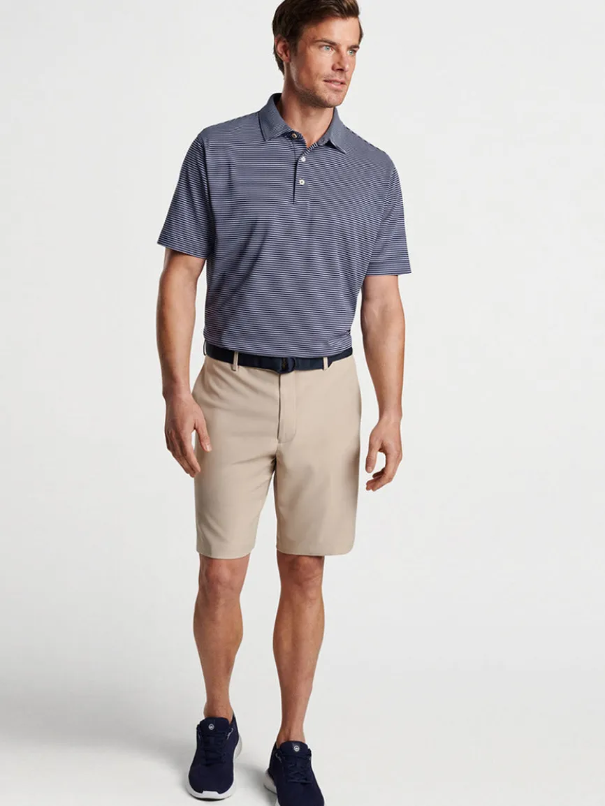 Peter Millar Salem Performance Short in Khaki
