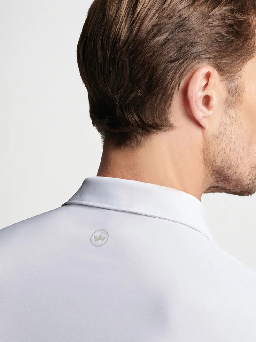 Peter Millar Solid Performance Jersey Polo in White