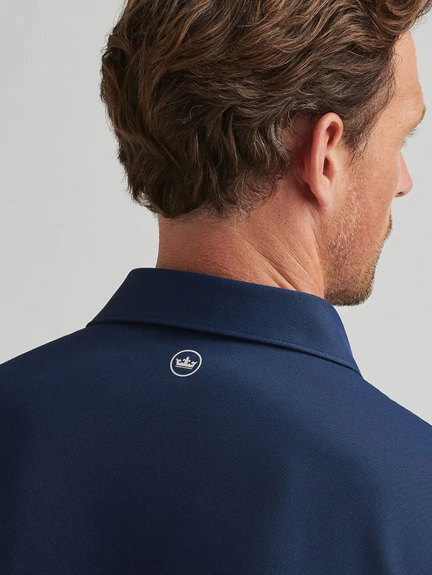 Peter Millar Soul Performance Mesh Polo in Navy