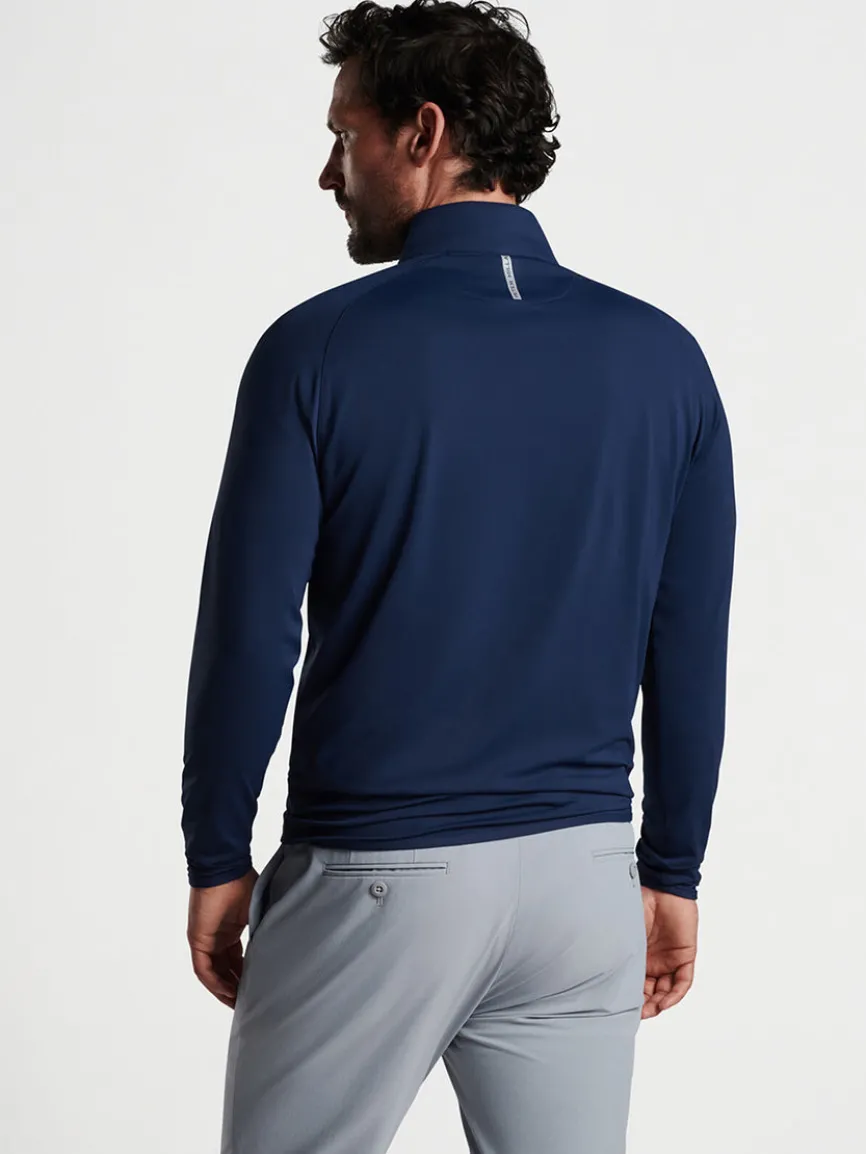 Peter Millar Stealth Performance Quarter-Zip in Navy