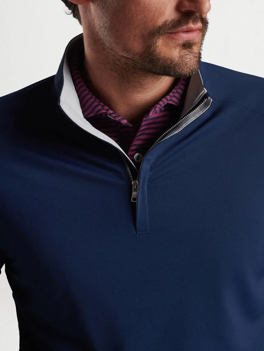 Peter Millar Stealth Performance Quarter-Zip in Navy