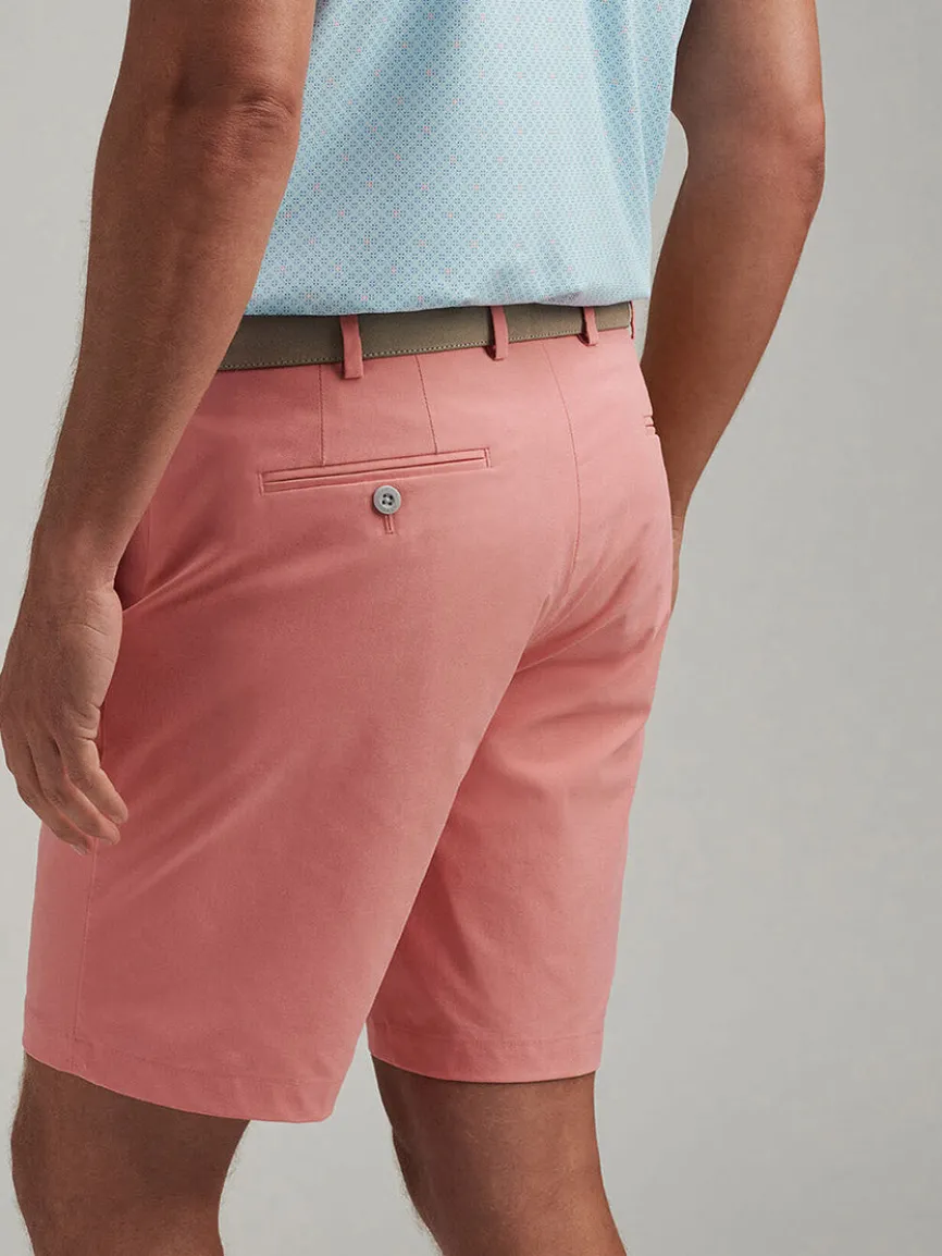 Peter Millar Surge Performance Short in Pink Crepe