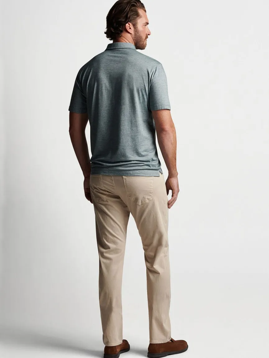 Peter Millar Wayfare Five-Pocket Pant in Stone