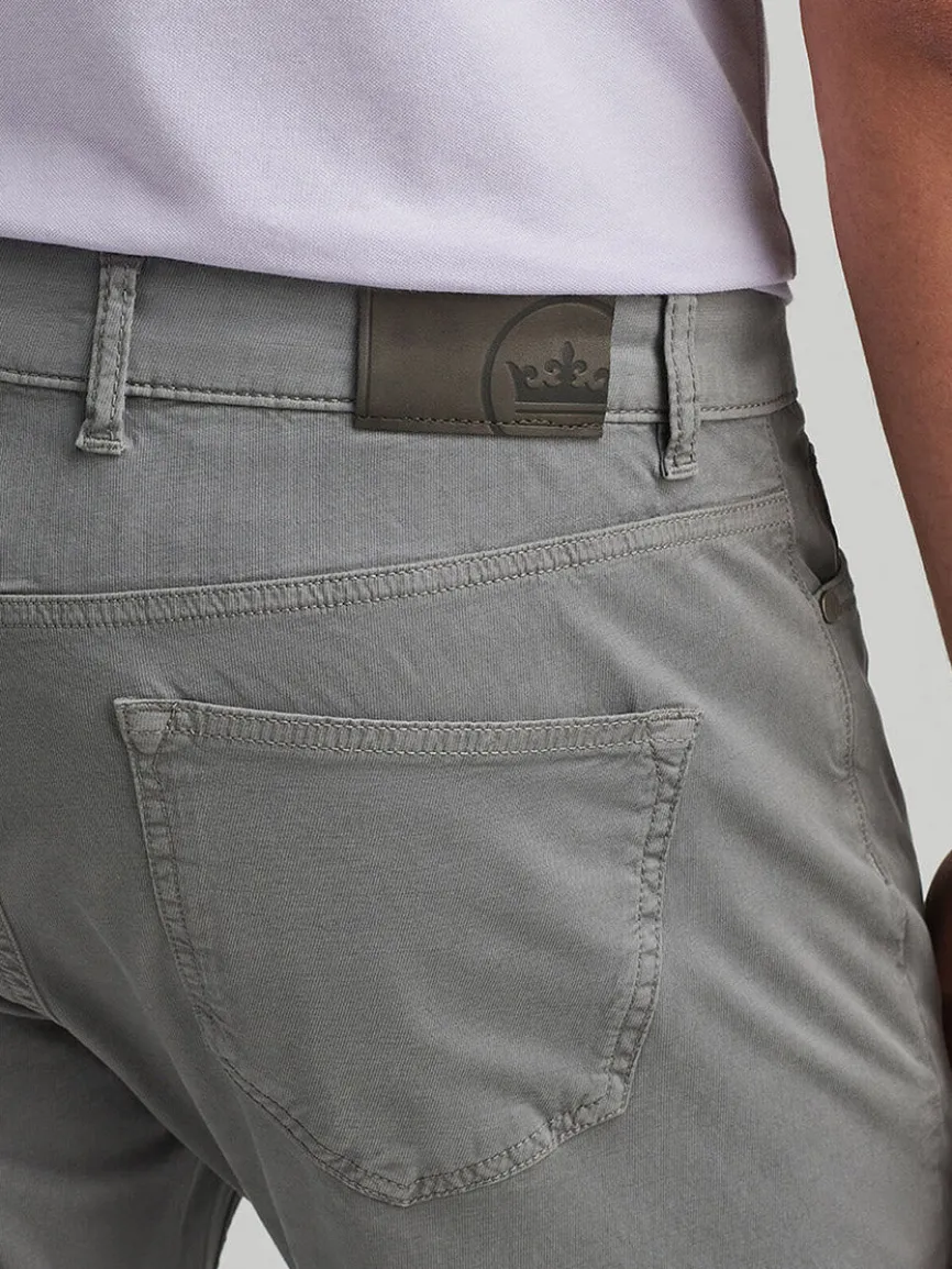 Peter Millar Wayfare Five-Pocket Pant in Classic Grey