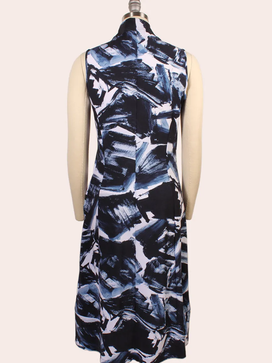 Porto Indira Ruched Dress in Shadow Shodo