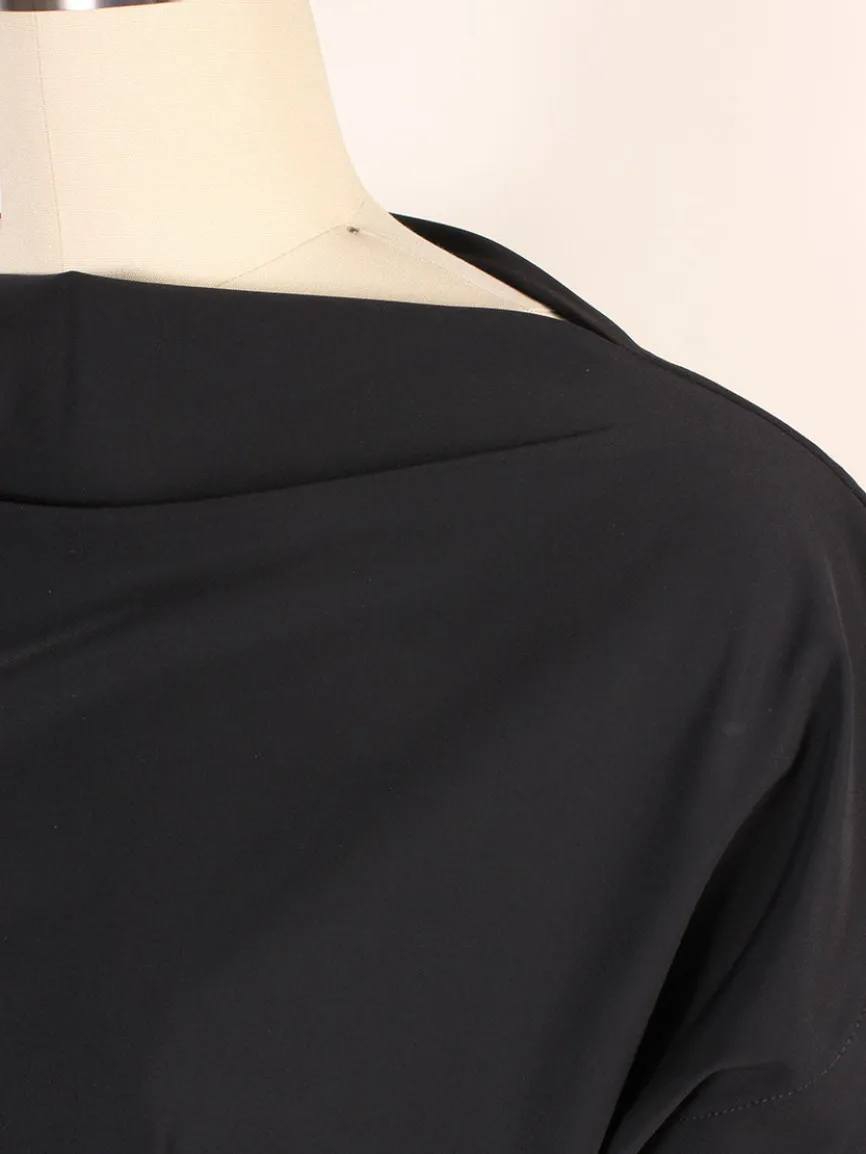 Porto Mondrian Ruched Sleeveless Top in Black