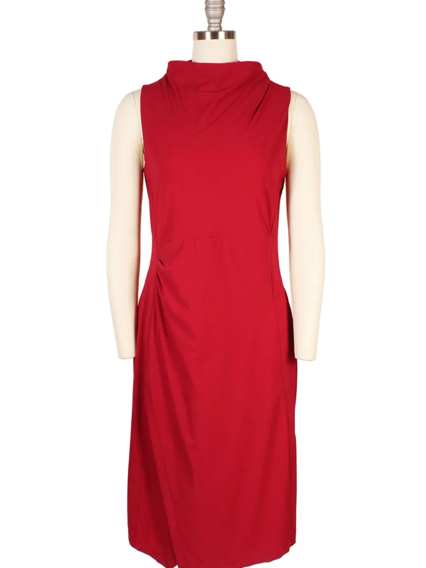 Porto Nina Dress in Garnet