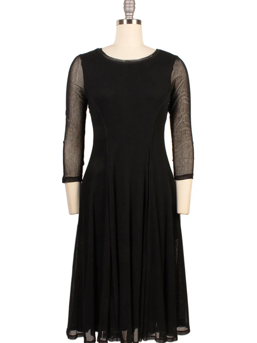 Porto Pendulum Dress in Black