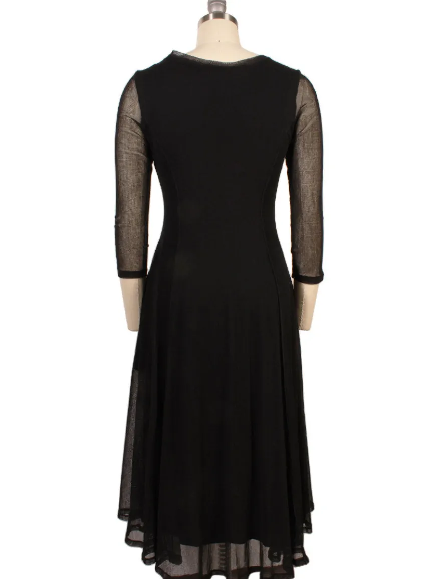 Porto Pendulum Dress in Black