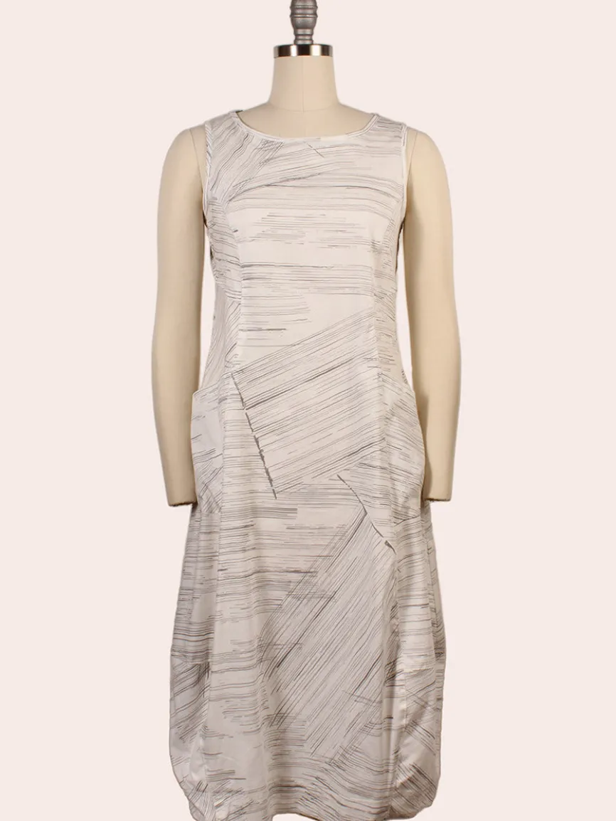 Porto Santiago Sleeveless Dress in Quail Laguna
