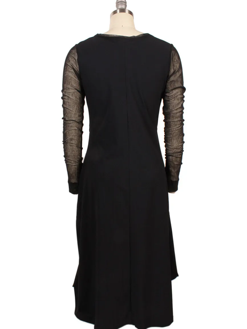 Porto Venetian Dress in Black