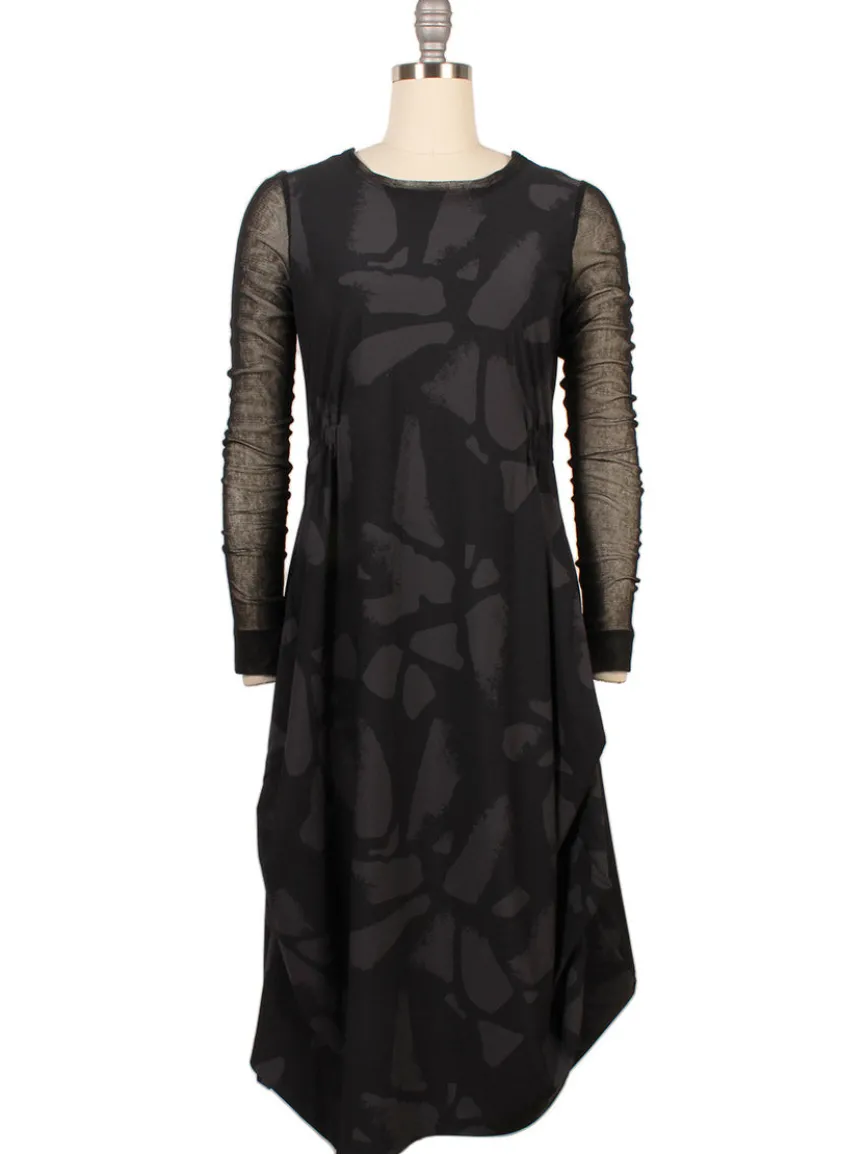 Porto Venetian Dress in Smoke Palermo