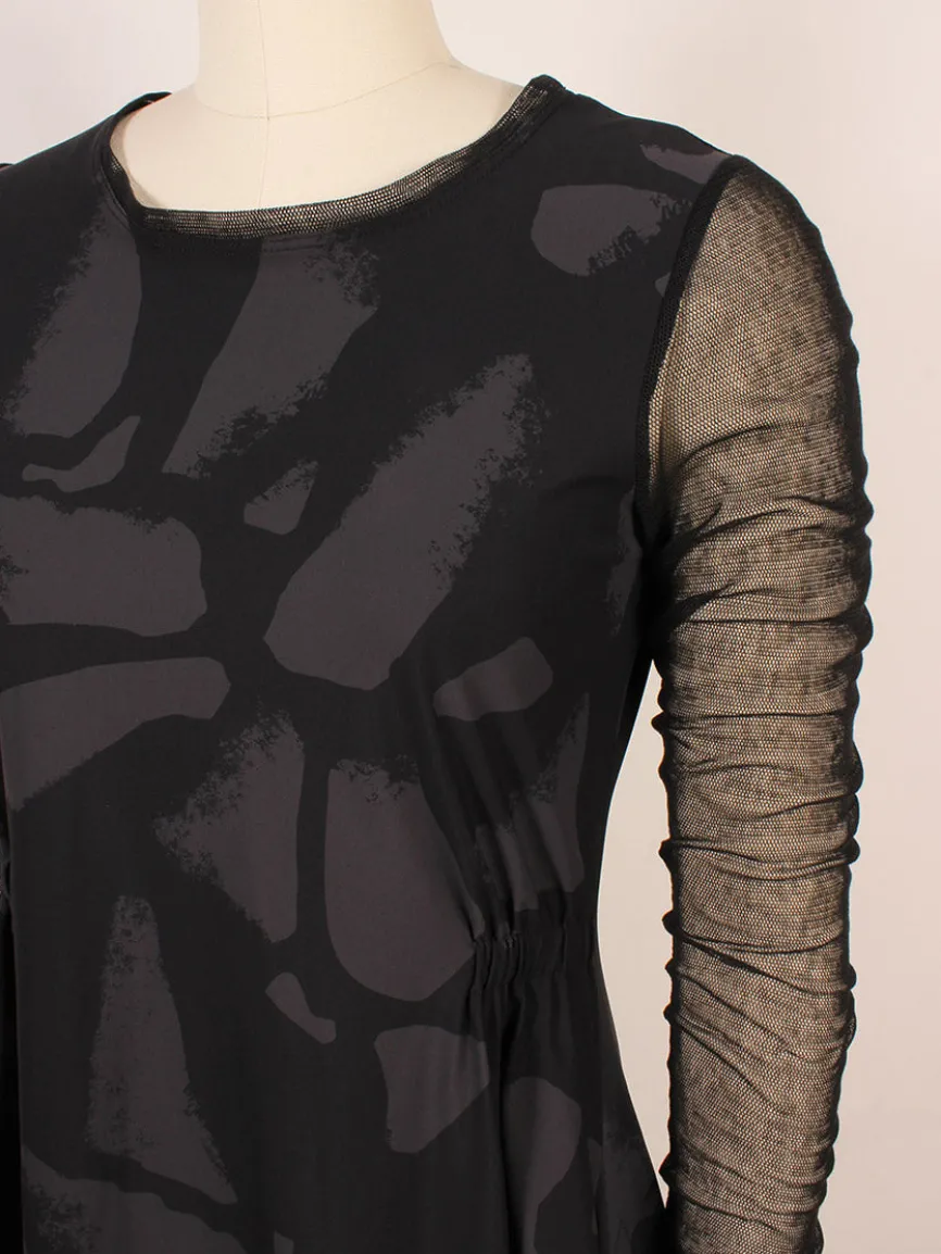 Porto Venetian Dress in Smoke Palermo