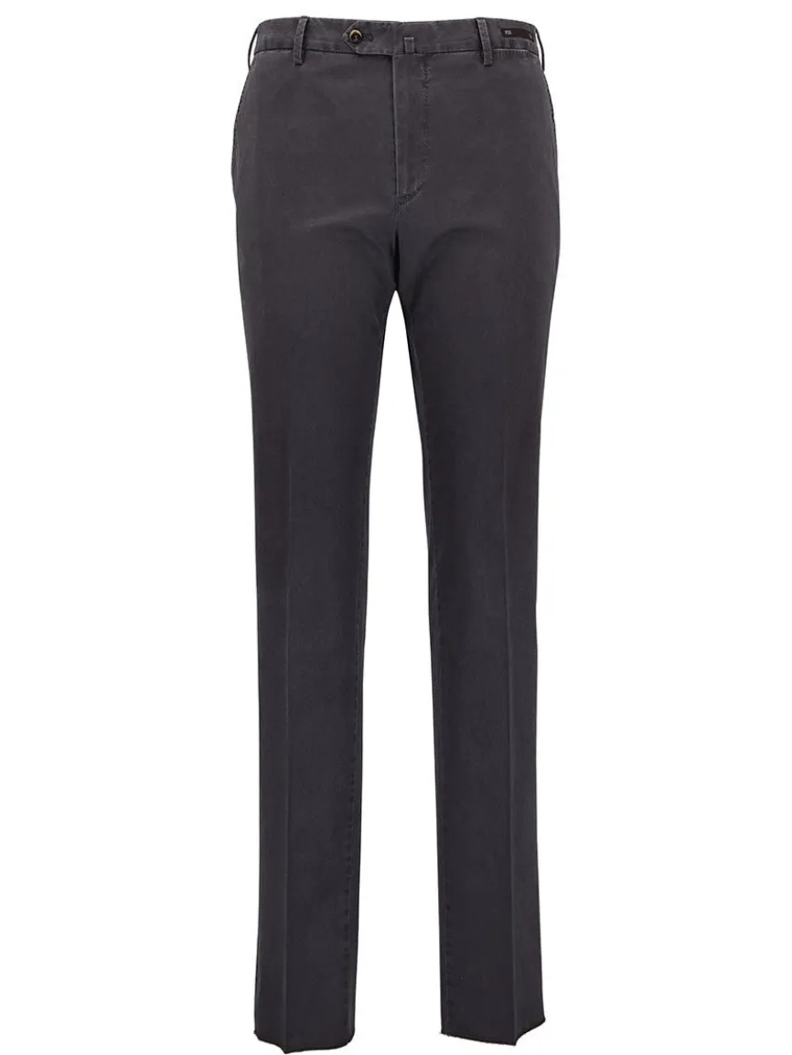 PT01 Délavé Tricotine Stretch Trousers in Grey