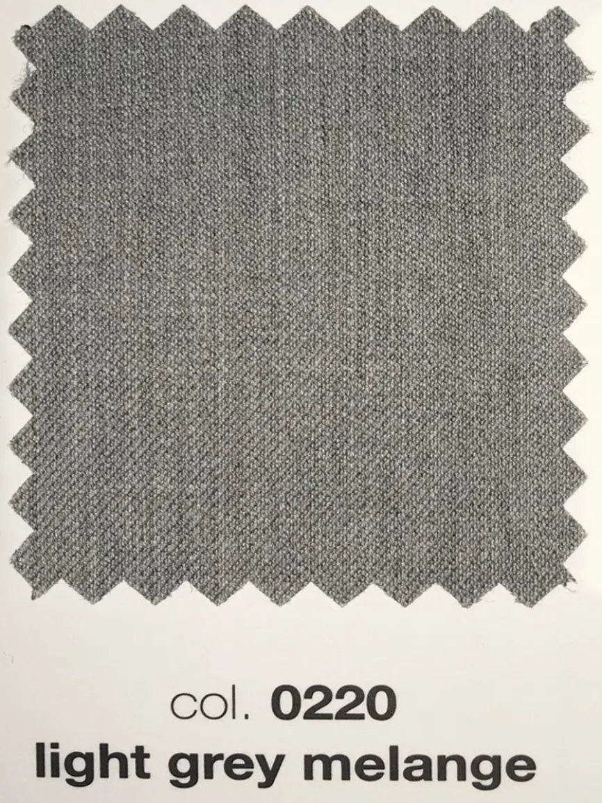 PT01 Estrato 120s Lux Wool Twill Trouser in Light Grey Melange