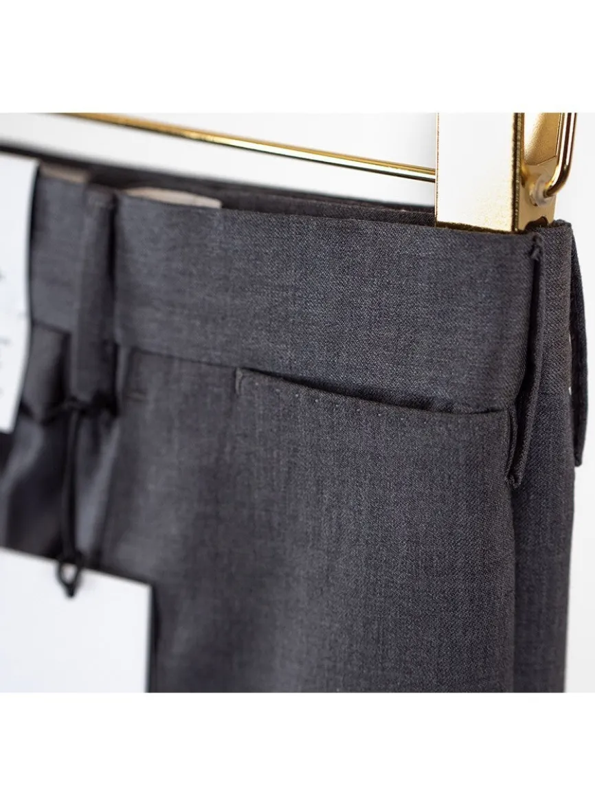 PT01 Estrato 120s Lux Wool Twill Trouser in Black