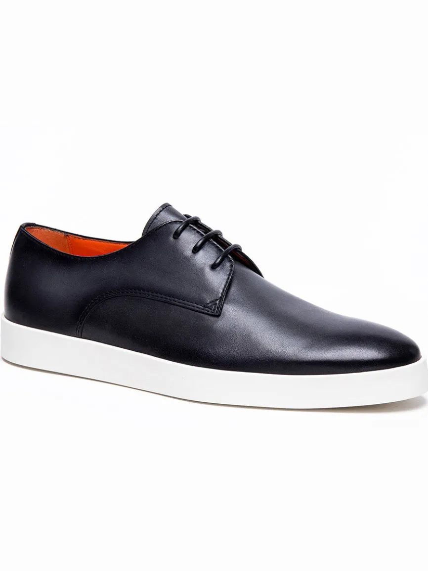Santoni Dilate Leather Oxford in Grey