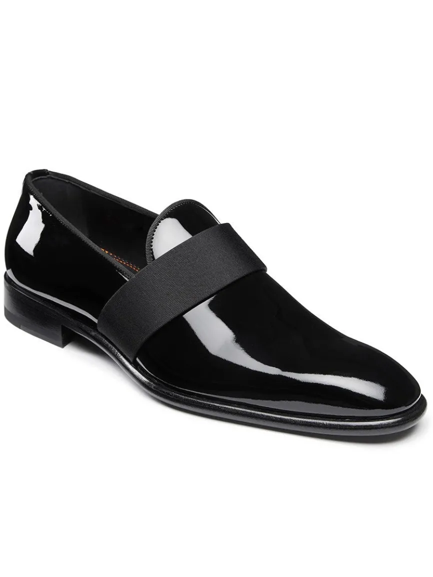 Santoni Isomer Formal Slip-On in Black Patent