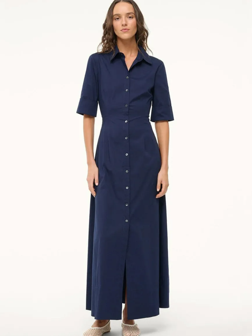 STAUD Joan Maxi Dress in Navy