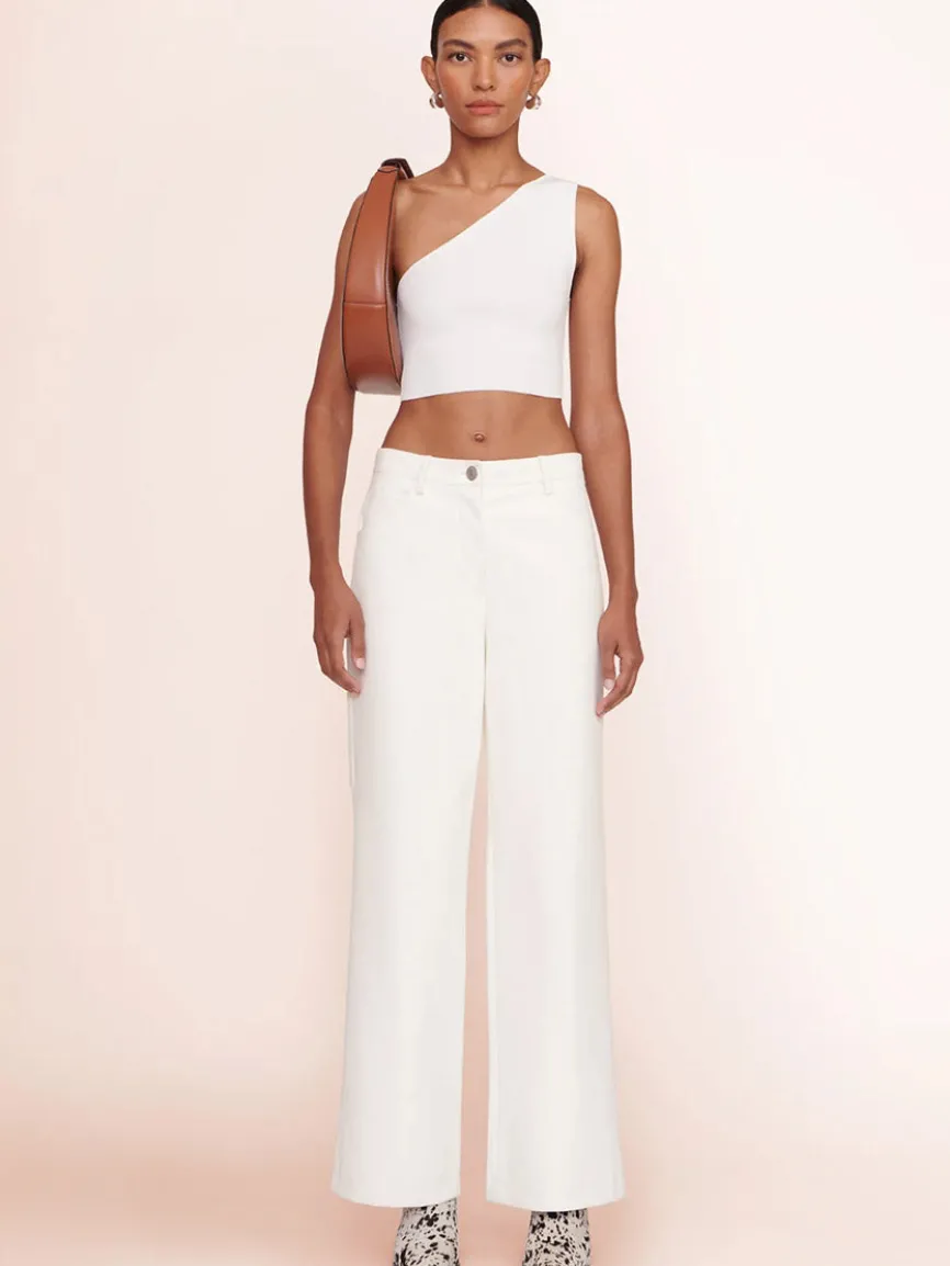 STAUD Moon Tote Bag in Tan