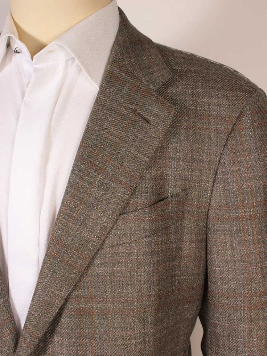 Zegna Fairway Winter Crossover Sport Jacket in Hunter Green Plaid