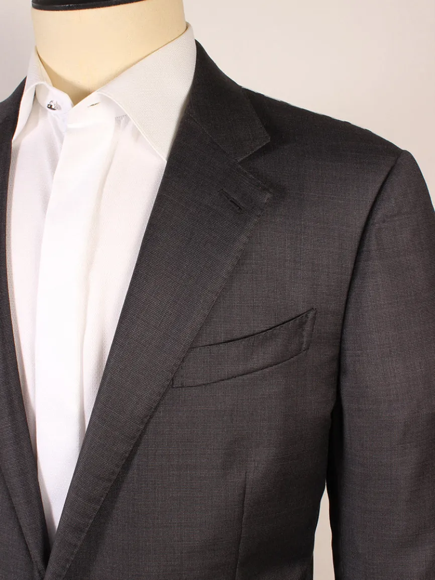 Zegna TicWeave Charcoal Trofeo™ Wool Suit